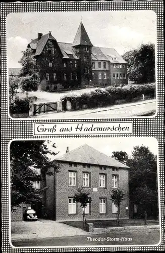 Ak Hanerau Hademarschen Schleswig Holstein, Landfrauenschule, Theodor Storm Haus