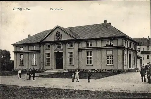 Ak Ostritz in Sachsen, Turnhalle