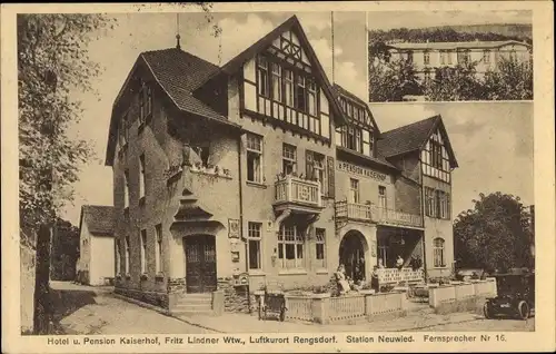 Ak Rengsdorf im Westerwald, Hotel Kaiserhof, Inh. Fritz Lindner Wtw.