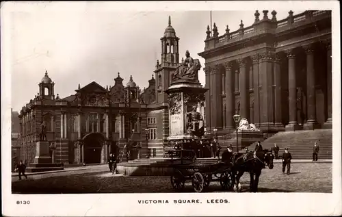 Ak Leeds Yorkshire England, Victoria Square