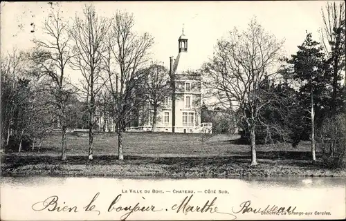 Ak La Ville du Bois Essonne, Chateau