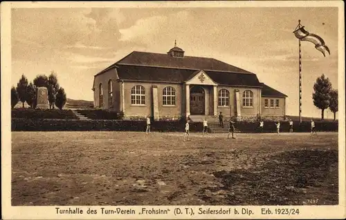 Ak Seifersdorf Dippoldiswalde im Osterzgebirge, Turnhalle des Turn-Verein "Frohsinn"