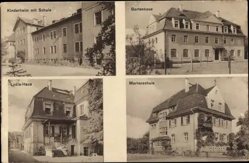 Ak Niederlößnitz Radebeul Sachsen, Siechenhaus Bethesda, Kinderheim, Schule, Lydia-Haus, Gartenhaus