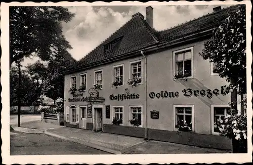 Ak Moritzburg in Sachsen, Gaststätte Goldne Brezel