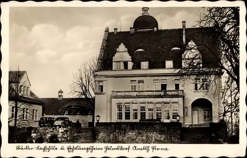 Ak Helmsdorf Stolpen in Sachsen, Bäcker Fachschule, Erholungsheim des Reichsinnungsverbandes