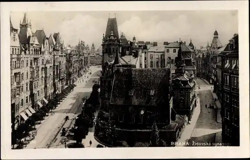 Judaika Foto Ak Praha Prag Tschechien, Zidovska synagoga, Synagoge