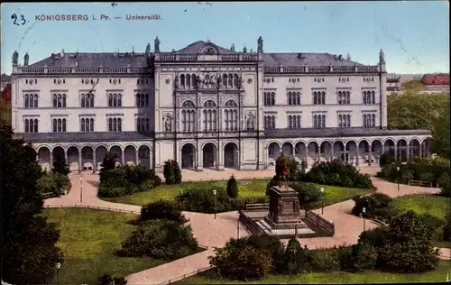 Ak Kaliningrad Königsberg Ostpreußen, Universität, Denkmal