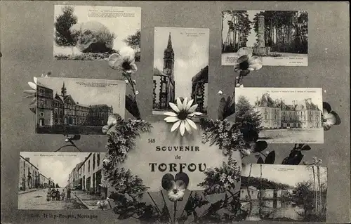 Ak Torfou Maine et Loire, Stadtbilder, Souvenir