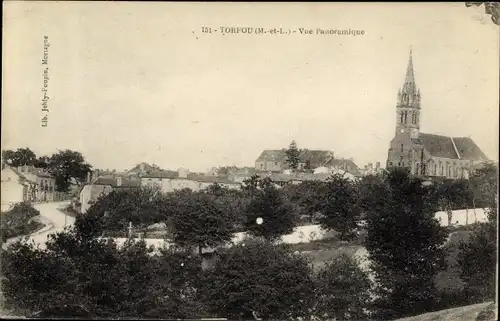 Ak Torfou Maine et Loire, Vue Panoramique