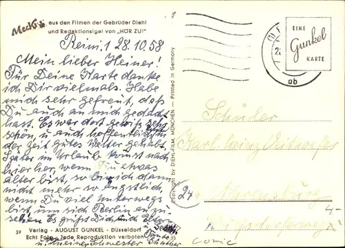 Ak Mecki der Tierfreund, Nistkasten