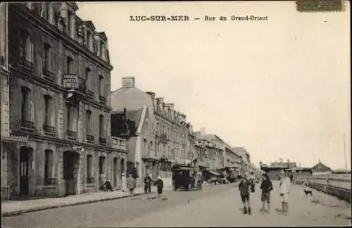 Ak Luc sur Mer Calvados, Rue du Grand Orient, Hotel du Petit Enfer