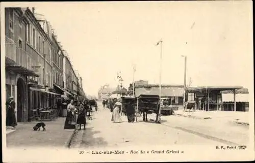 Ak Luc sur Mer Calvados, Rue du Grand Orient