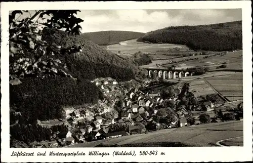 Ak Willingen, Blick auf den Ort und die Umgebung