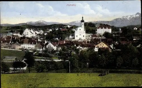 Ak Murnau am Staffelsee, Ort mit Umgebung