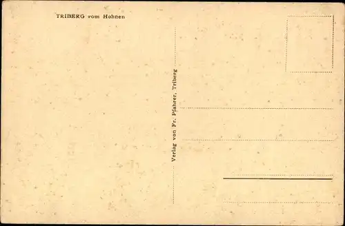 Ak Triberg im Schwarzwald, Ort vom Hohnen gesehen