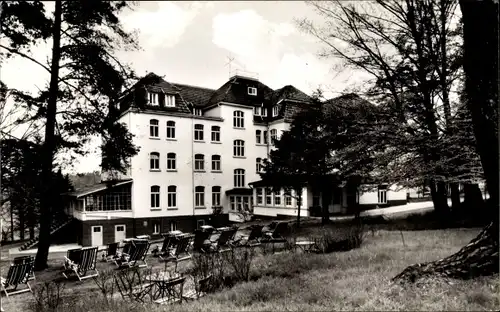 Ak Wenzigerode Bad Zwesten, Blick auf das Kurheim Haus Ebersberg