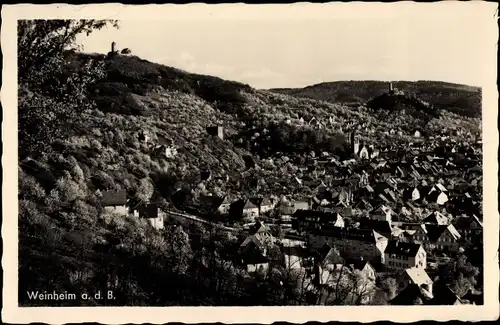 Ak Weinheim an der Bergstraße Baden, Gesamtansicht