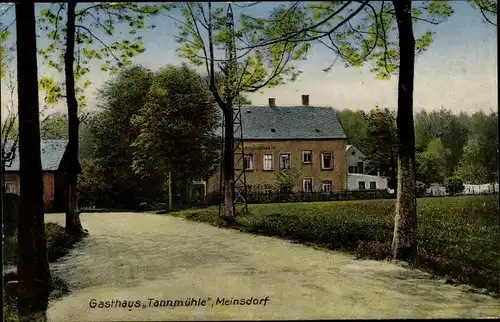 Ak Meinsdorf Langenberg Callenberg in Sachsen, Gasthaus Tannmühle