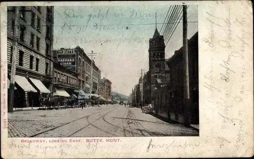 Ak Butte Montana USA, Broadway, Looking East