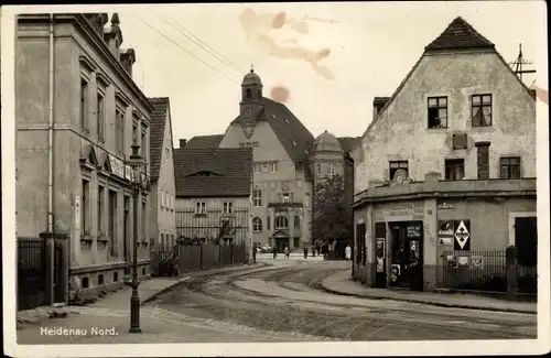 Ak Heidenau in Sachsen, Straßenpartie, Geschäft