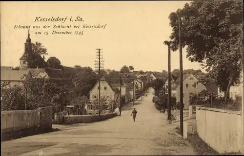 Ak Kesselsdorf Wilsdruff Sachsen, Straßenpartie