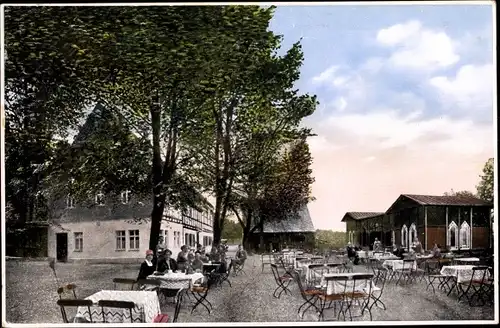 Ak Alberoda Aue im Erzgebirge Sachsen, Gasthaus Dürre Henne