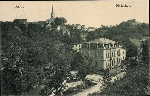 Ak Dohna in Sachsen, Königstraße