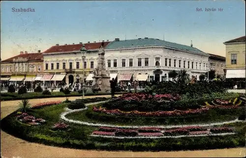 Ak Szabadka Subotica Serbien, Szt Istvan ter