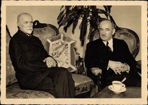 Ak Tschechoslowakische Präsidenten Tomáš Garrigue Masaryk und Edvard Beneš