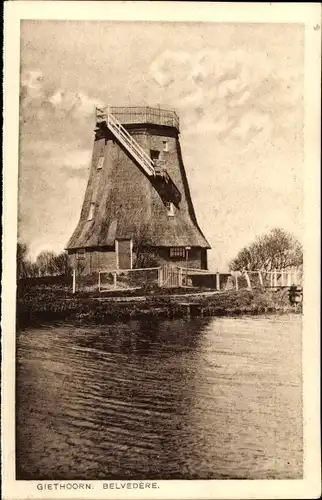 Ak Giethoorn Overijssel Niederlande, Belvedere