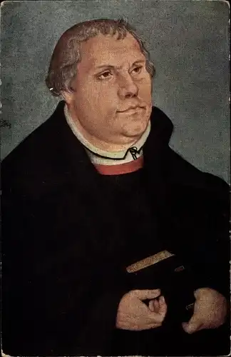 Künstler Ak Cranach, Lucas d. J., Reformator Martin Luther, Portrait