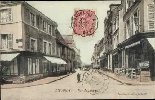 Ak Livarot Calvados, Rue de Lisieux