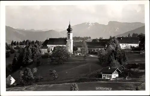 Ak Wildsteig in Oberbayern, Kirche, Wohnhäuser