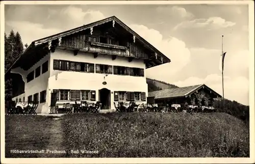 Ak Bad Wiessee Oberbayern, Höhenwirtschaft Preihaus