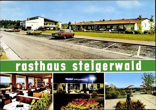 Ak Weingartsgreuth Wachenroth Mittelfranken, Autobahnrasthaus Steigerwald, Walther Engelhardt