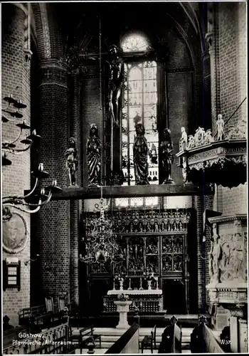Ak Güstrow in Mecklenburg, Pfarrkirche, Altarraum