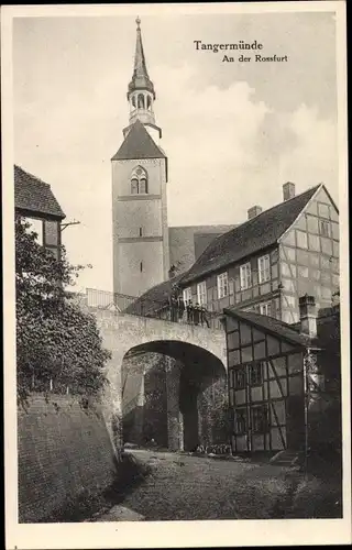 Ak Tangermünde an der Elbe, An der Rossfurt