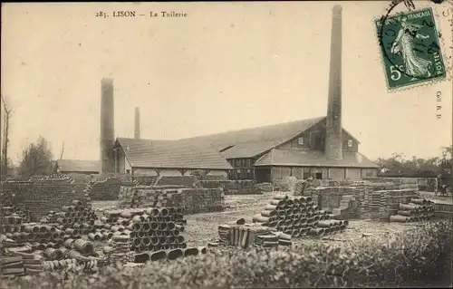 Ak Lison Calvados, La Tuilerie