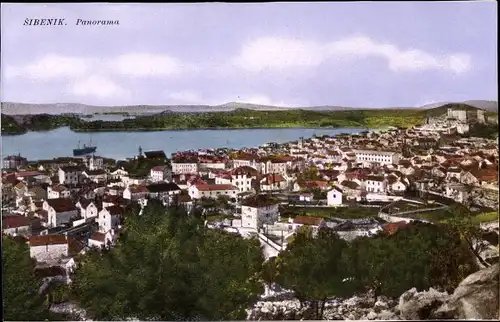 Ak Šibenik Sebenico Kroatien, Panoramaansicht der Stadt