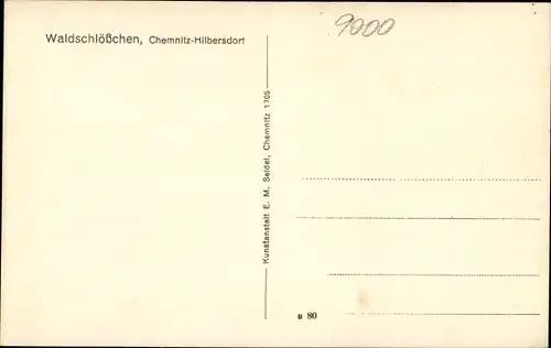 Ak Hilbersdorf Chemnitz in Sachsen, Gasthaus Waldschlösschen