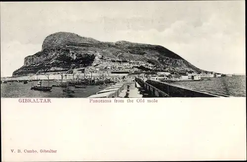 Ak Gibraltar, Panorama from the Old mole