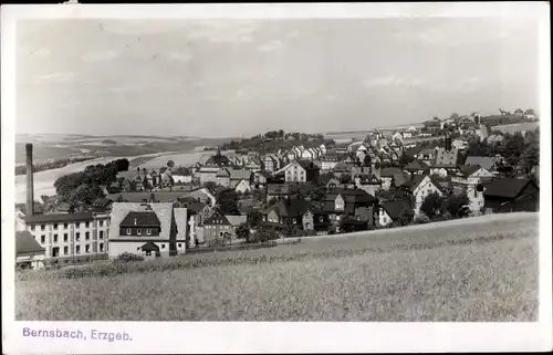 Foto Ak Lauter Bernsbach im Erzgebirge Sachsen, Gesamtansicht