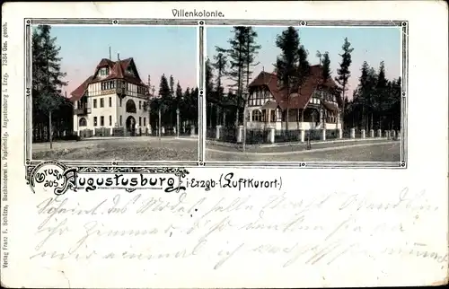 Ak Augustusburg im Erzgebirge, Villenkolonie