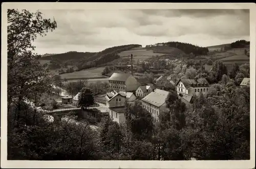 Ak Schellenberg Leubsdorf im Kreis Mittelsachsen, Gasthaus Höllmühle mit Landsiedlung