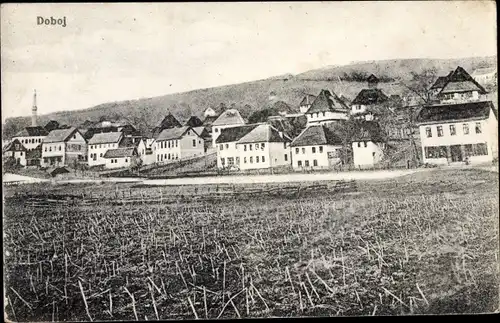 Ak Doboj Bosnien Herzegowina, Wohnhäuser, Ortsansicht