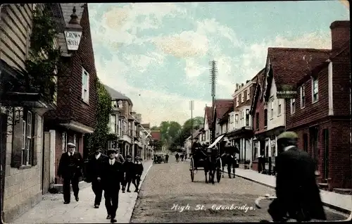 Ak Edenbridge Kent England, High Street