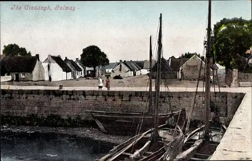 Ak Galway Irland, The Claddagh
