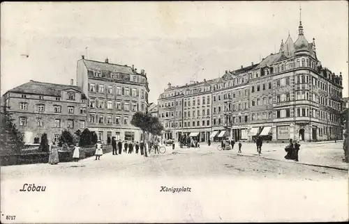 Ak Löbau in Sachsen, Königsplatz