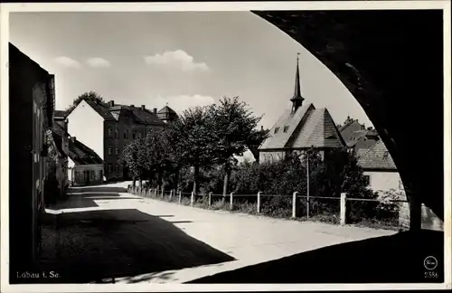 Ak Löbau in Sachsen, An der Hindenburgbrücke