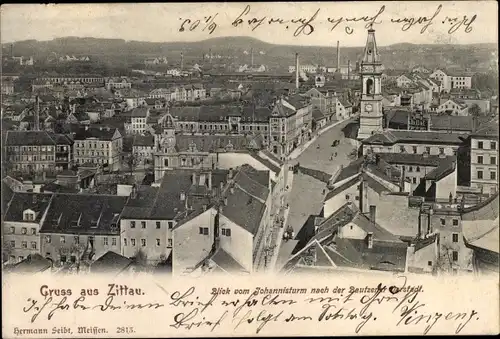 Ak Zittau in der Oberlausitz, Blick vom Johannisturm